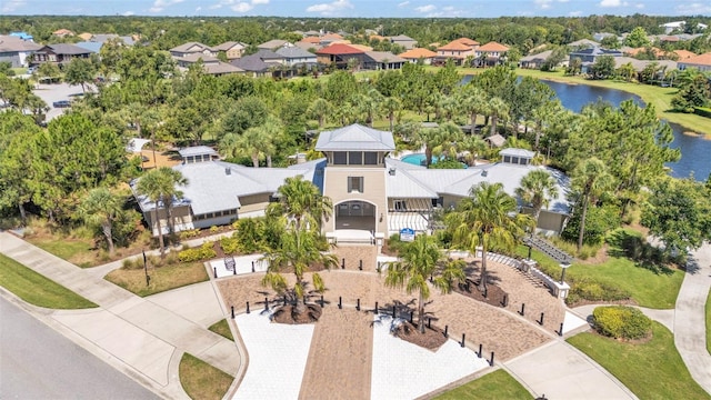 11825 Frost Aster Dr, Riverview, FL 33579 - aerial perspective of suburban area featuring a nearby body of water and a tree filled landscape
