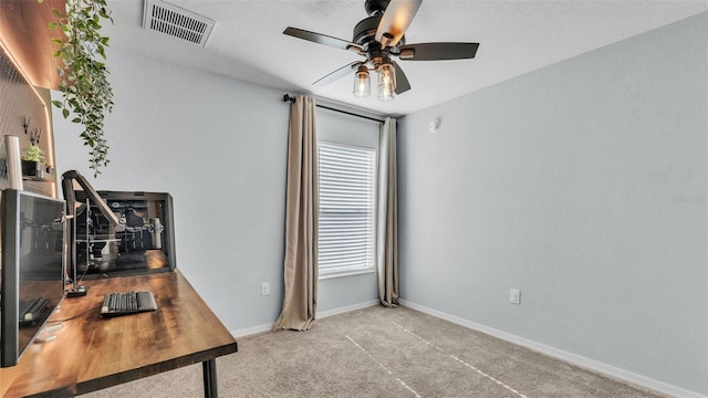 3739 Peregrine Way, Lakeland, FL 33811 - carpeted office with ceiling fan and baseboards
