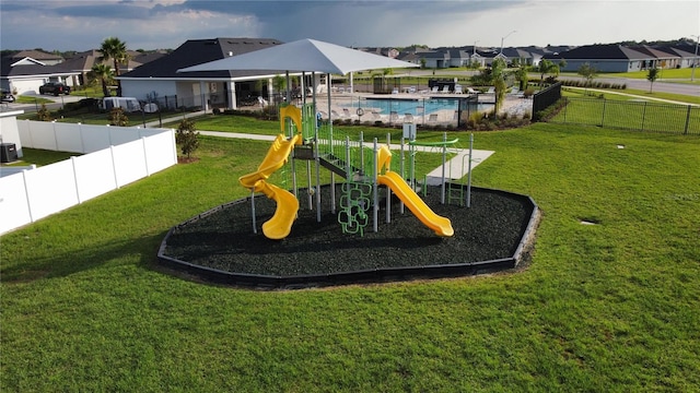 3739 Peregrine Way, Lakeland, FL 33811 - community playground featuring a residential view