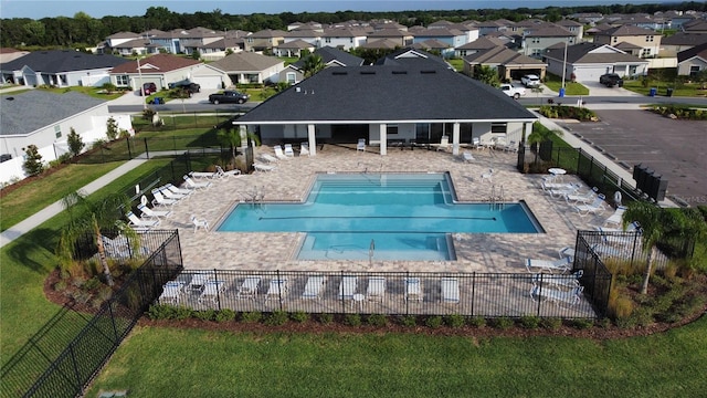 3739 Peregrine Way, Lakeland, FL 33811 - community pool with a residential view and a patio area
