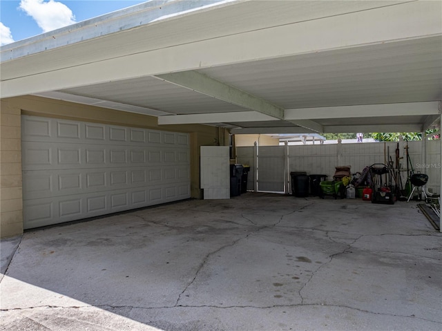 1232 Fairlee St, Lakeland, FL 33813 - garage featuring an attached carport