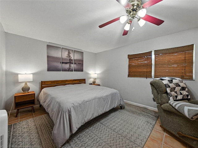 1232 Fairlee St, Lakeland, FL 33813 - bedroom with tile patterned flooring and a ceiling fan