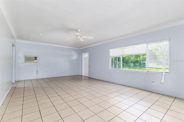 121 F Ave SW, Winter Haven, FL 33880 - empty room with ceiling fan and light tile patterned flooring