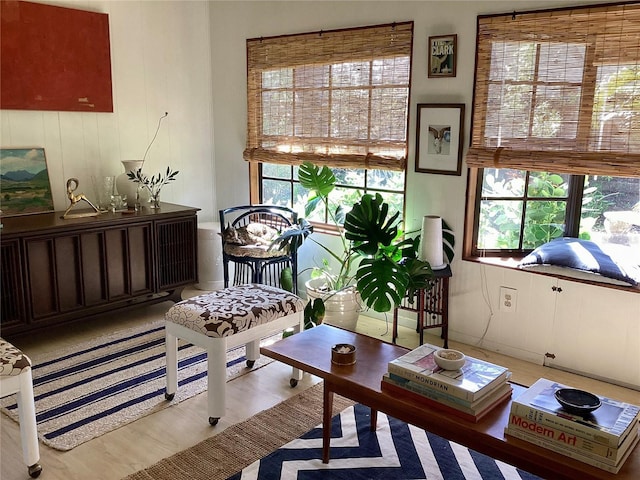 4718 Crystal Ave, Sarasota, FL 34231 - living room featuring light wood-style flooring