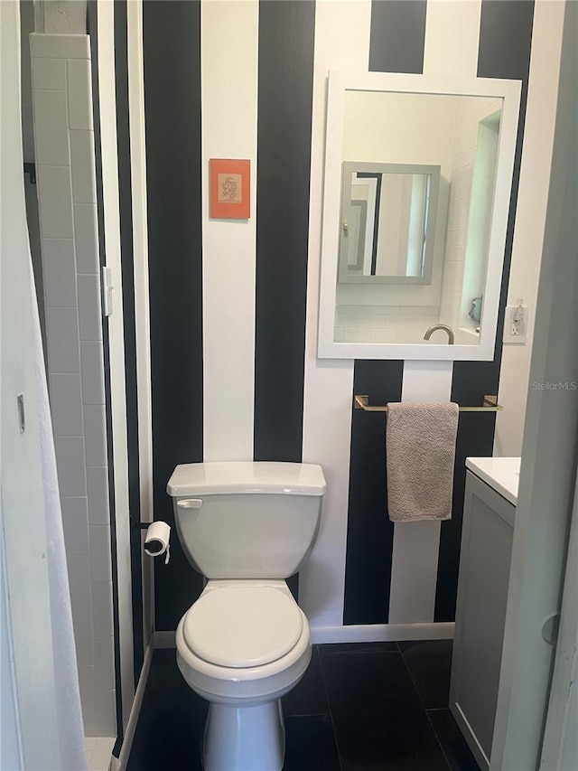 4718 Crystal Ave, Sarasota, FL 34231 - full bath with vanity, a stall shower, and tile patterned flooring