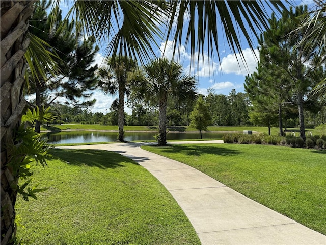 17637 Serenoa Blvd, Clermont, FL 34714 - view of property's community featuring a water view and a yard