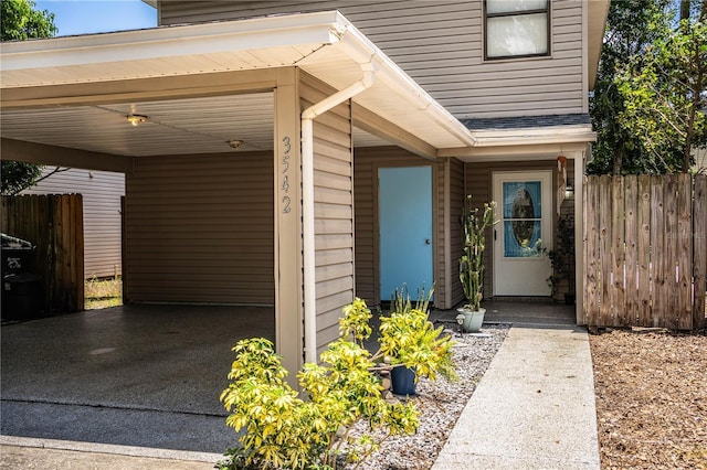 3542 Raintree Ct, Lakeland, FL 33803 - entrance to property with an attached carport