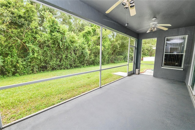 4242 Whistlewood Cir, Lakeland, FL 33811 - unfurnished sunroom with ceiling fan