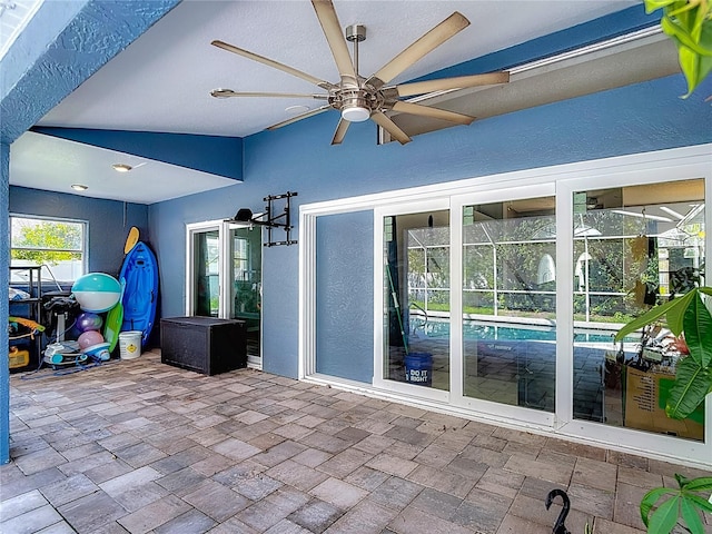 173 Portland Ave, Spring Hill, FL 34606 - view of patio featuring a ceiling fan