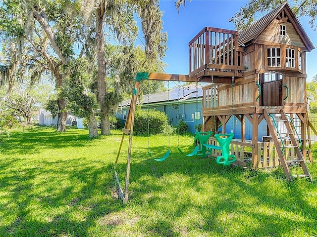 173 Portland Ave, Spring Hill, FL 34606 - view of play area featuring a yard