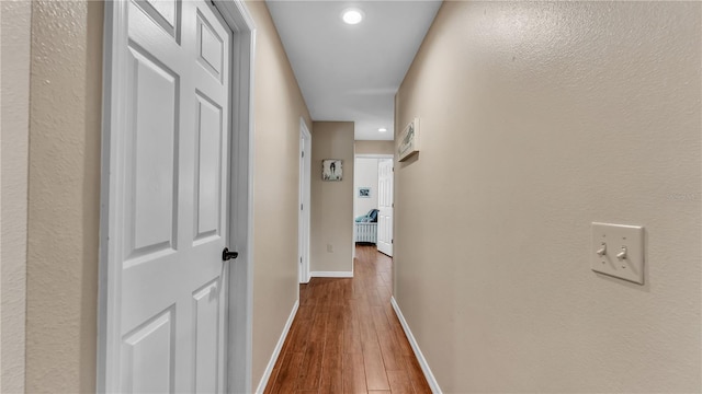 5819 Hollyhock Dr, Lakeland, FL 33813 - corridor featuring dark wood finished floors and recessed lighting