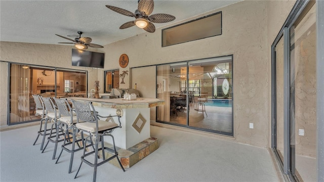 5819 Hollyhock Dr, Lakeland, FL 33813 - view of patio featuring a ceiling fan
