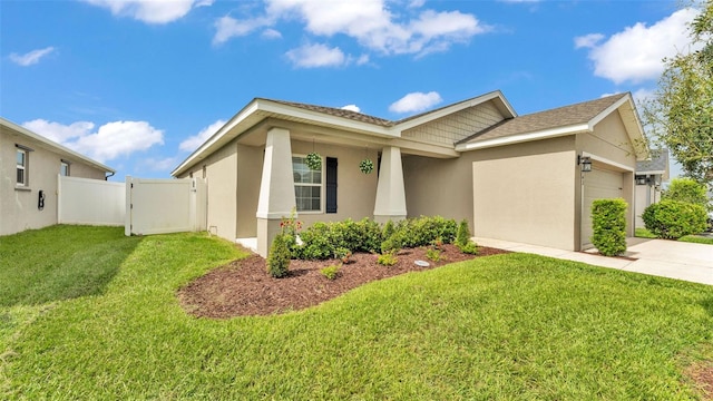 4143 Red Fern Ln, Lakeland, FL 33811 - ranch-style house with a garage, concrete driveway, and stucco siding