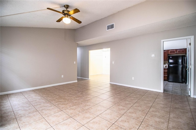 3582 Raintree Ct, Lakeland, FL 33803 - unfurnished room with ceiling fan, light tile patterned floors, and a textured ceiling