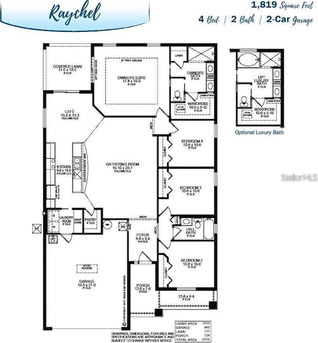 1496 Fleur Dr, Davenport, FL 33837 - view of property floor plan