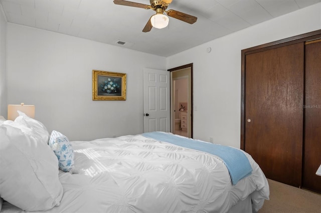 3521 Publix Rd, Lakeland, FL 33810 - carpeted bedroom featuring a closet and a ceiling fan