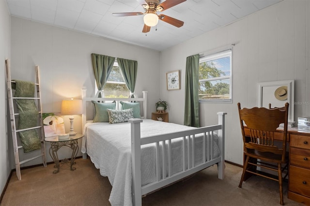 3521 Publix Rd, Lakeland, FL 33810 - carpeted bedroom with a ceiling fan