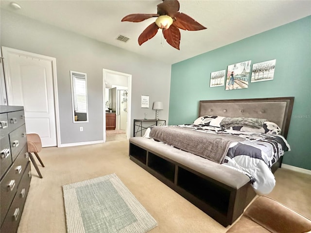 13303 Moss Park Ridge Dr, Orlando, FL 32832 - carpeted bedroom with baseboards and a ceiling fan