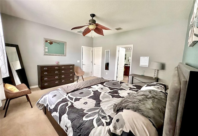 13303 Moss Park Ridge Dr, Orlando, FL 32832 - carpeted bedroom featuring ceiling fan and ensuite bath