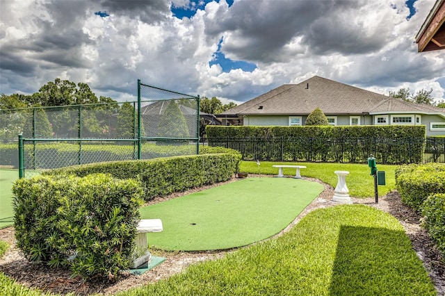 521 Lone Palm Dr, Lakeland, FL 33815 - view of home's community featuring a putting green