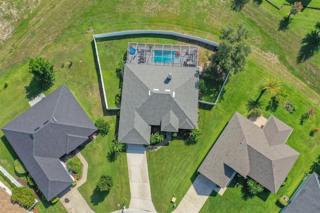 122 Amber Blvd, Auburndale, FL 33823 - view from above of property with a pool area