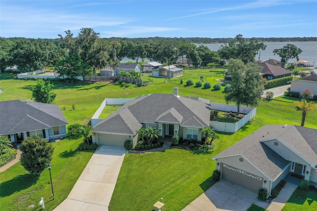 122 Amber Blvd, Auburndale, FL 33823 - aerial view of residential area with a large body of water