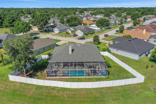 122 Amber Blvd, Auburndale, FL 33823 - aerial perspective of suburban area with a pool