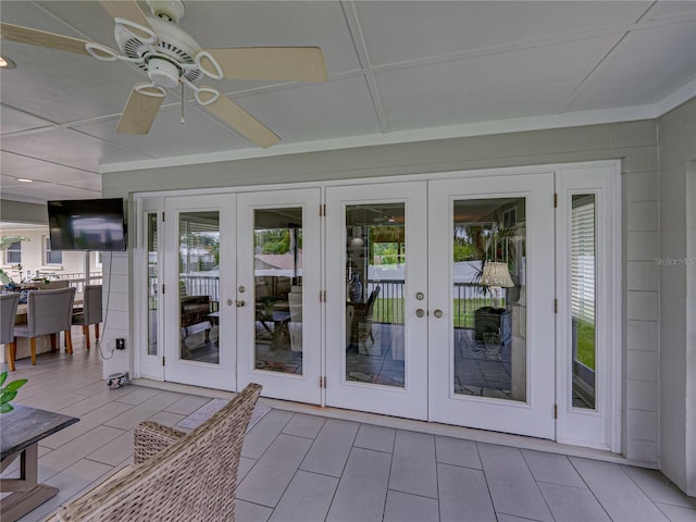 2213 Woodbine Ave, Lakeland, FL 33803 - unfurnished sunroom featuring french doors