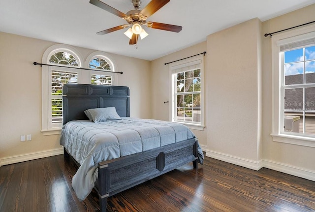 207 W Maxwell St, Lakeland, FL 33803 - bedroom featuring wood finished floors and a ceiling fan