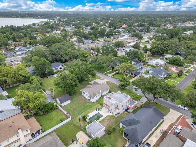207 W Maxwell St, Lakeland, FL 33803 - aerial view of property's location featuring nearby suburban area and a nearby body of water