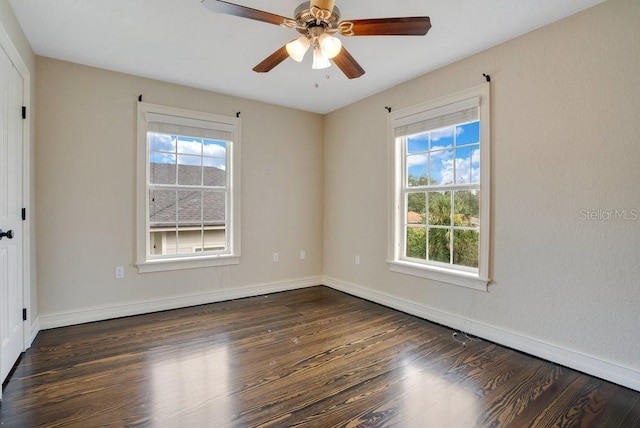 207 W Maxwell St, Lakeland, FL 33803 - spare room with wood finished floors and ceiling fan