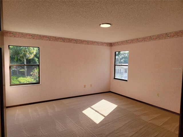 1842 Pinnacle Dr, Lakeland, FL 33813 - empty room featuring light colored carpet, healthy amount of natural light, and a textured ceiling