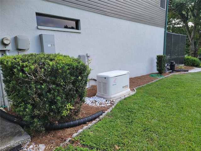 1842 Pinnacle Dr, Lakeland, FL 33813 - exterior view of a power unit and stucco siding