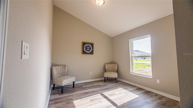 6262 NW 61st St, Ocala, FL 34482 - sitting room featuring wood finished floors and lofted ceiling