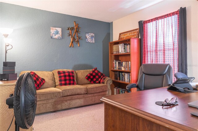 243 Palermo St, Davenport, FL 33897 - carpeted home office with a textured wall