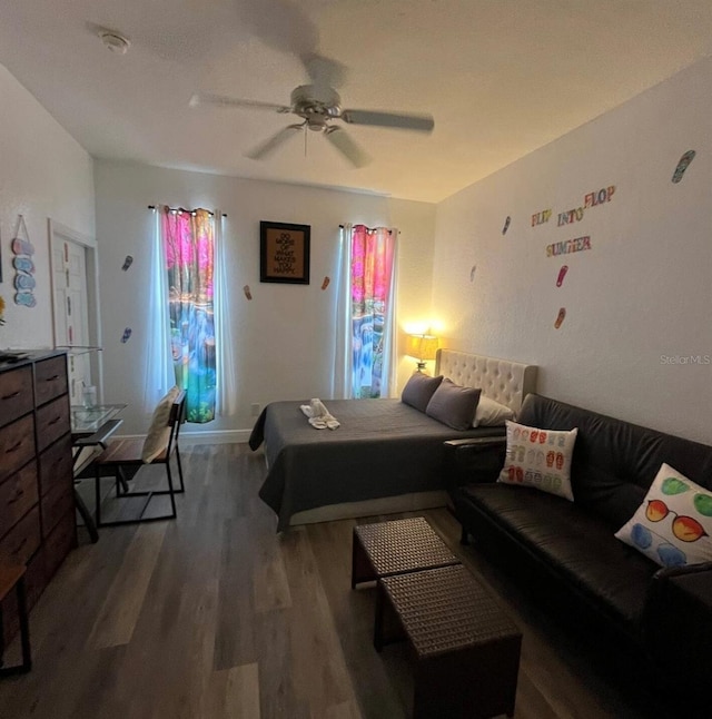 243 Palermo St, Davenport, FL 33897 - bedroom featuring wood finished floors and ceiling fan
