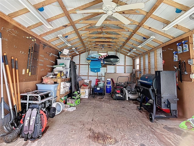 310 Keystone Rd, Auburndale, FL 33823 - storage with ceiling fan and a garage