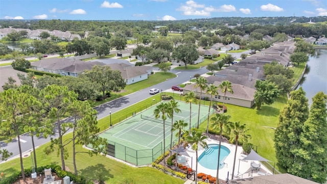 4445 Pebble Pointe Dr, Lakeland, FL 33813 - aerial view of residential area with a pool
