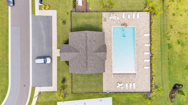1095 Woodland Oaks Dr, Lakeland, FL 33813 - bird's eye view of a pool