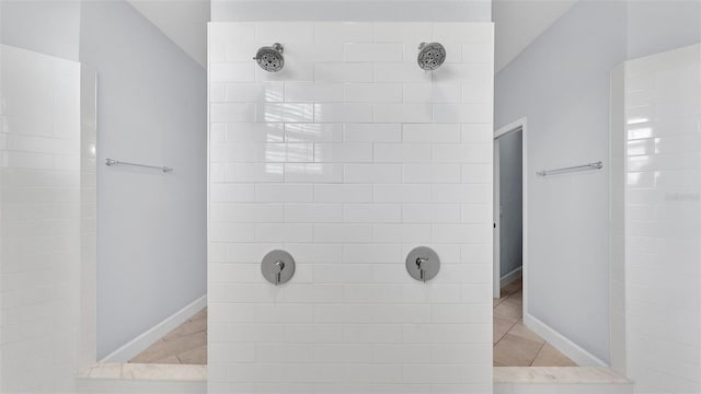 1095 Woodland Oaks Dr, Lakeland, FL 33813 - full bath with walk in shower and tile patterned floors