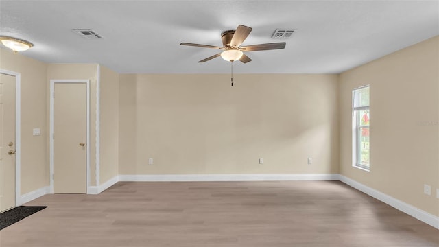 1100 Lowry Ave Unit 69, Lakeland, FL 33801 - spare room with light wood finished floors and a ceiling fan