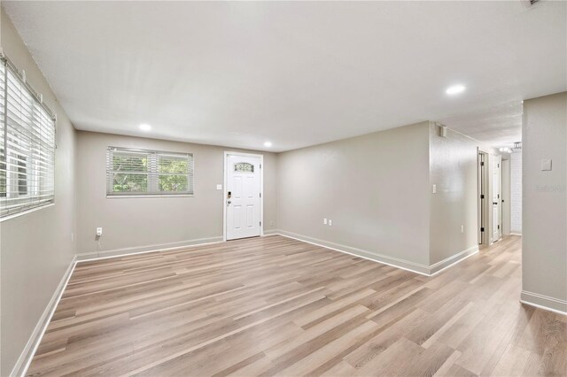 1231 Melville Ave, Lakeland, FL 33805 - unfurnished room featuring recessed lighting and light wood-type flooring