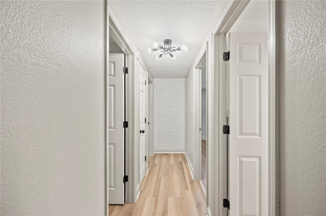 1231 Melville Ave, Lakeland, FL 33805 - hall with light wood finished floors and a textured wall