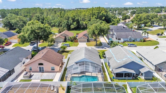 526 Allison Ave, Davenport, FL 33897 - aerial view of residential area featuring a pool