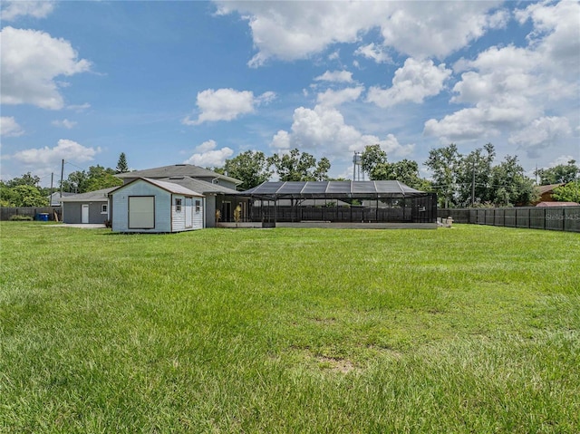 252 W Brookins Ave, Eagle Lake, FL 33839 - view of yard with glass enclosure and an outdoor structure