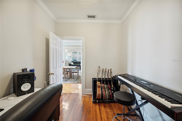 1515 King Ave, Lakeland, FL 33803 - office featuring wood finished floors and crown molding