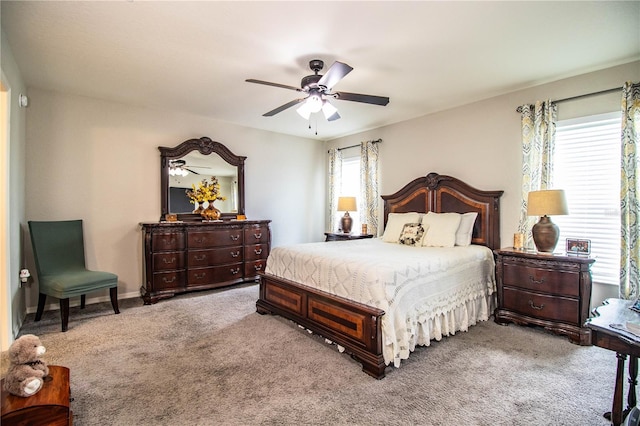 8031 Brookeshire Dr, Lakeland, FL 33809 - bedroom with carpet and a ceiling fan