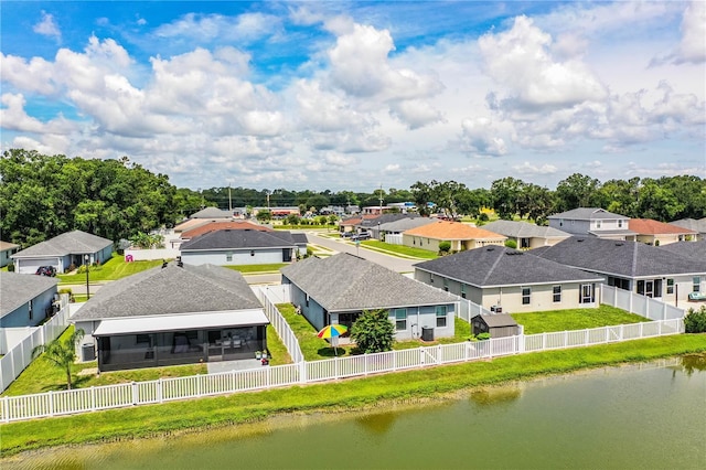 8031 Brookeshire Dr, Lakeland, FL 33809 - aerial perspective of suburban area featuring a nearby body of water