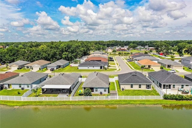 8031 Brookeshire Dr, Lakeland, FL 33809 - aerial perspective of suburban area featuring a large body of water