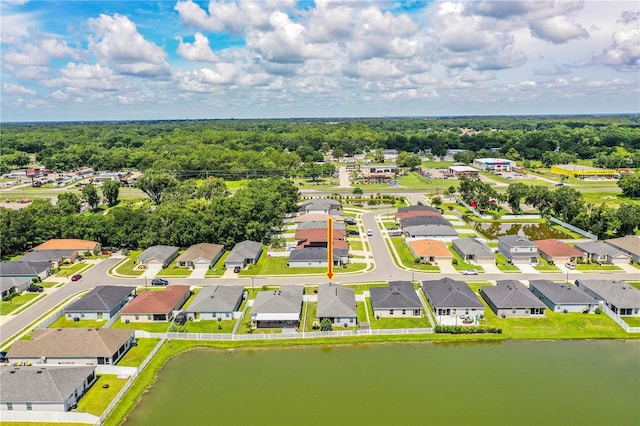 8031 Brookeshire Dr, Lakeland, FL 33809 - aerial view of residential area featuring a large body of water